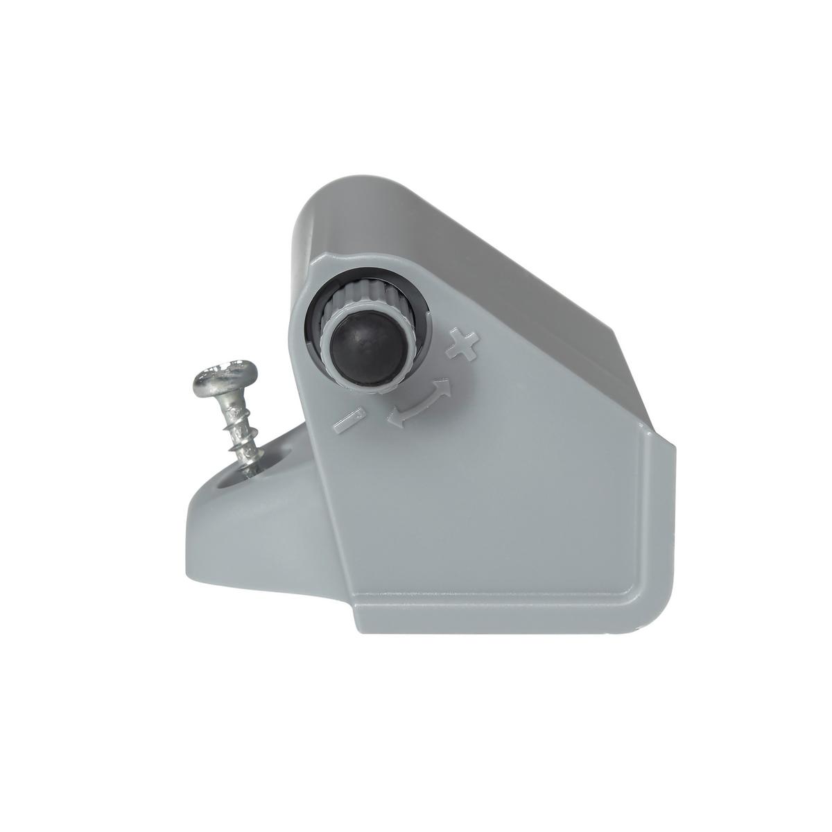 Türdämpfer Zubehör Grau 10-Teilig - Grau, Kunststoff (5/3/4cm) - Rauch Möbel