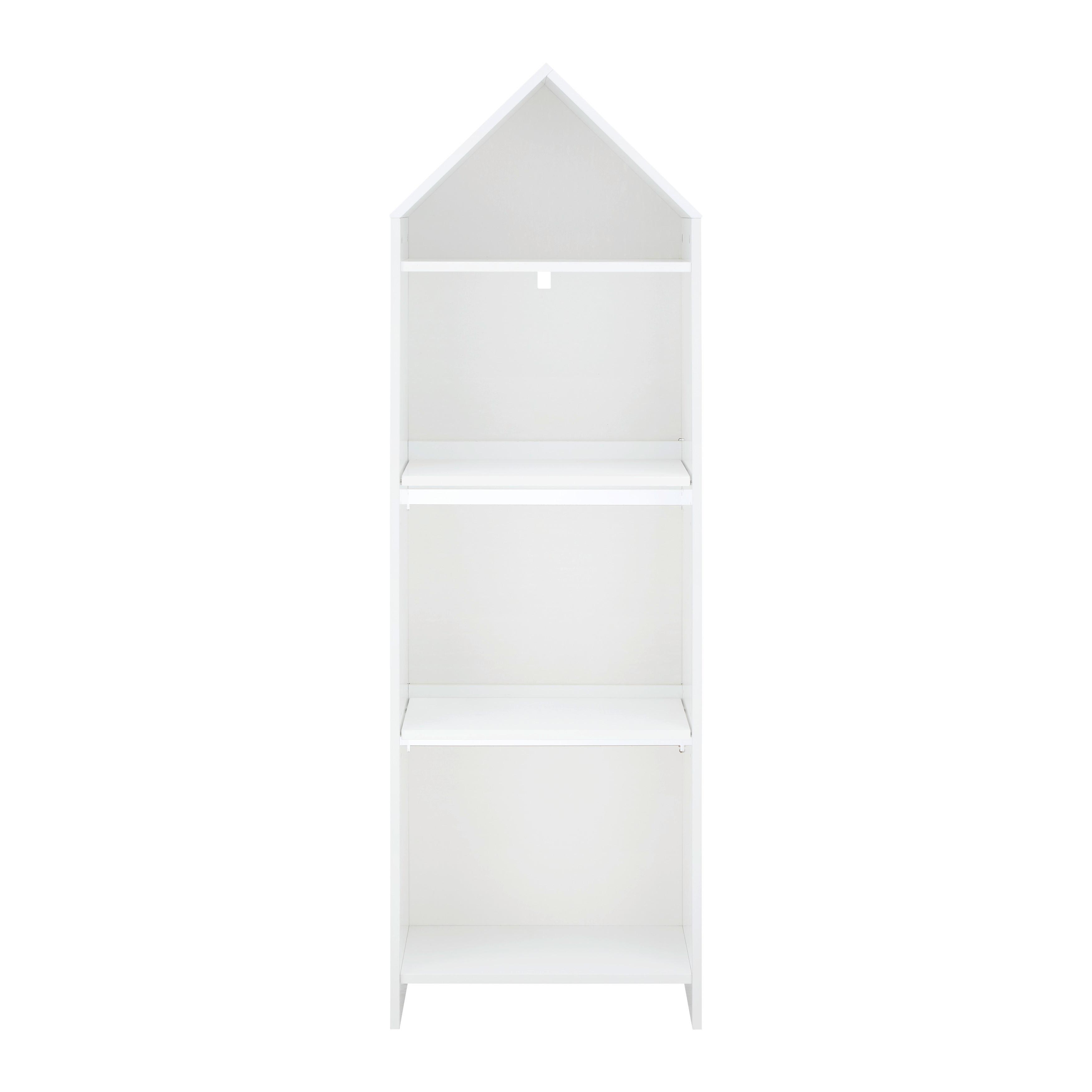 Regál LIA - biela, Modern (47/150/30cm) - Bessagi Kids