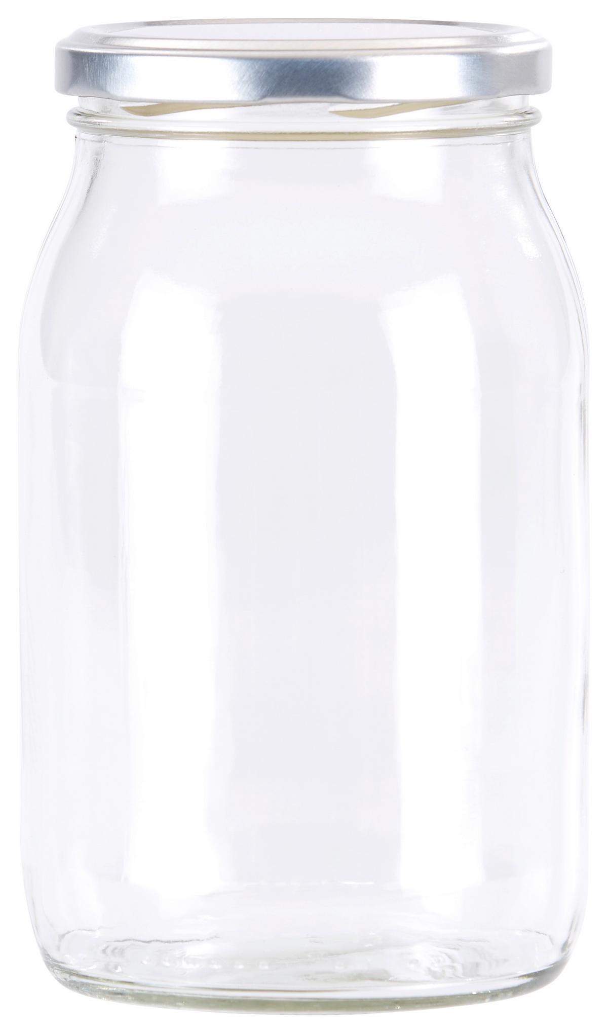 Befőttesüvegszett Zora - fehér/átlátszó, Basics, Üveg/fém (0,25cm)