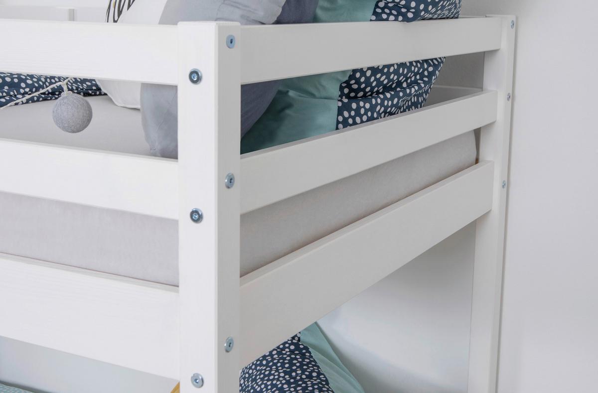 Etagenbett 970538 Rene - Weiß, MODERN, Holz (90/200cm) - MID.YOU