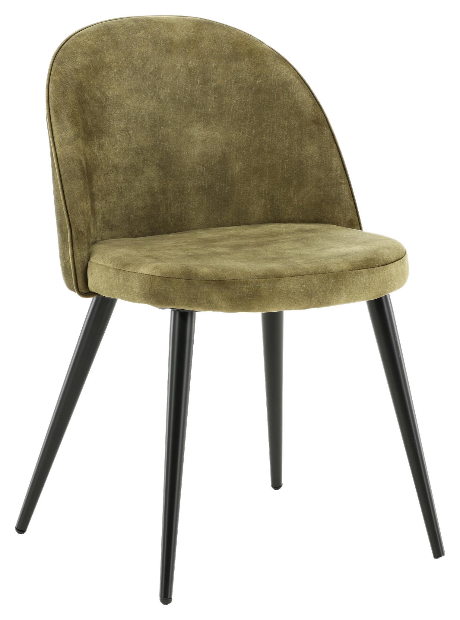 Stuhl-set Velvet Schwarz/grün B: 57 Cm