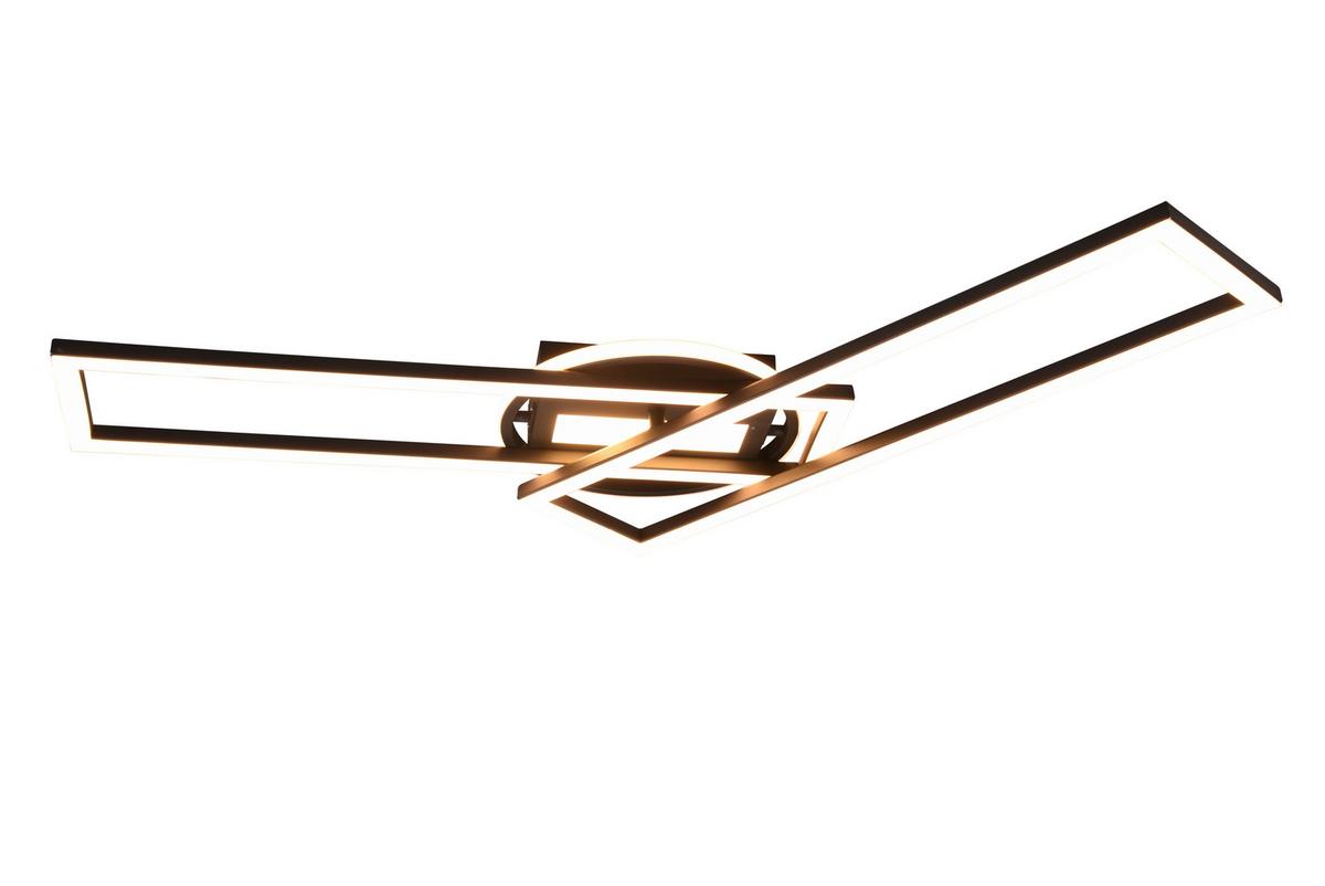 Led-deckenleuchte R67183132 Twister - Schwarz, Basics, Metall (90,5/24,5/8,5cm)