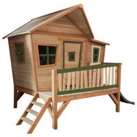Spielhaus A030.108.80 - Hellgrün/Braun, KONVENTIONELL, Holz/Kunststoff (123/12,8/152cm) - Ambia Garden
