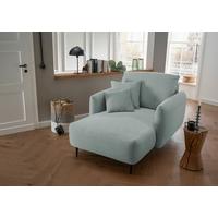 XXL-Sessel Vanilla, Hellblau B: 112cm - Schwarz/Hellblau, Design, Textil (112/95/158cm) - Livetastic