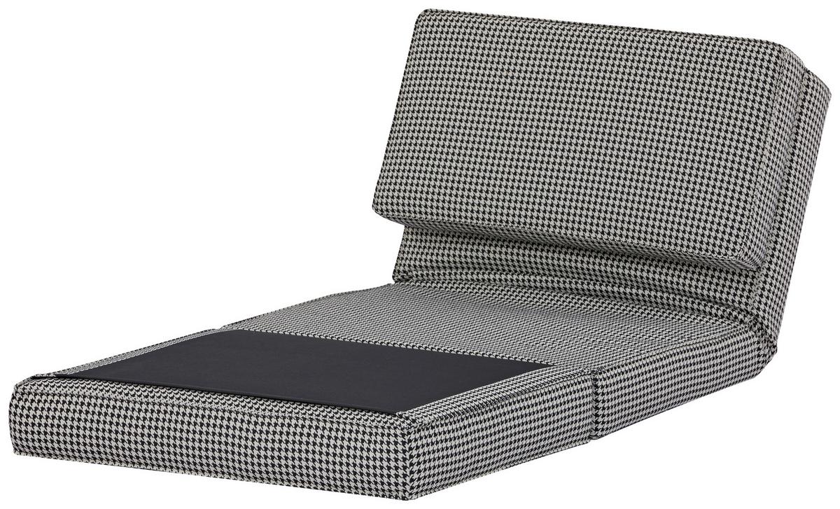 Schlafsessel Luc - Schwarz/Weiß, MODERN, Textil (74/61,5/80cm) - MID.YOU