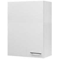 Horní kuchyňská skřiňka NEO - bílá/barvy nerez oceli, Moderní, kov/kompozitní dřevo (60/89/32cm) - FlexWell