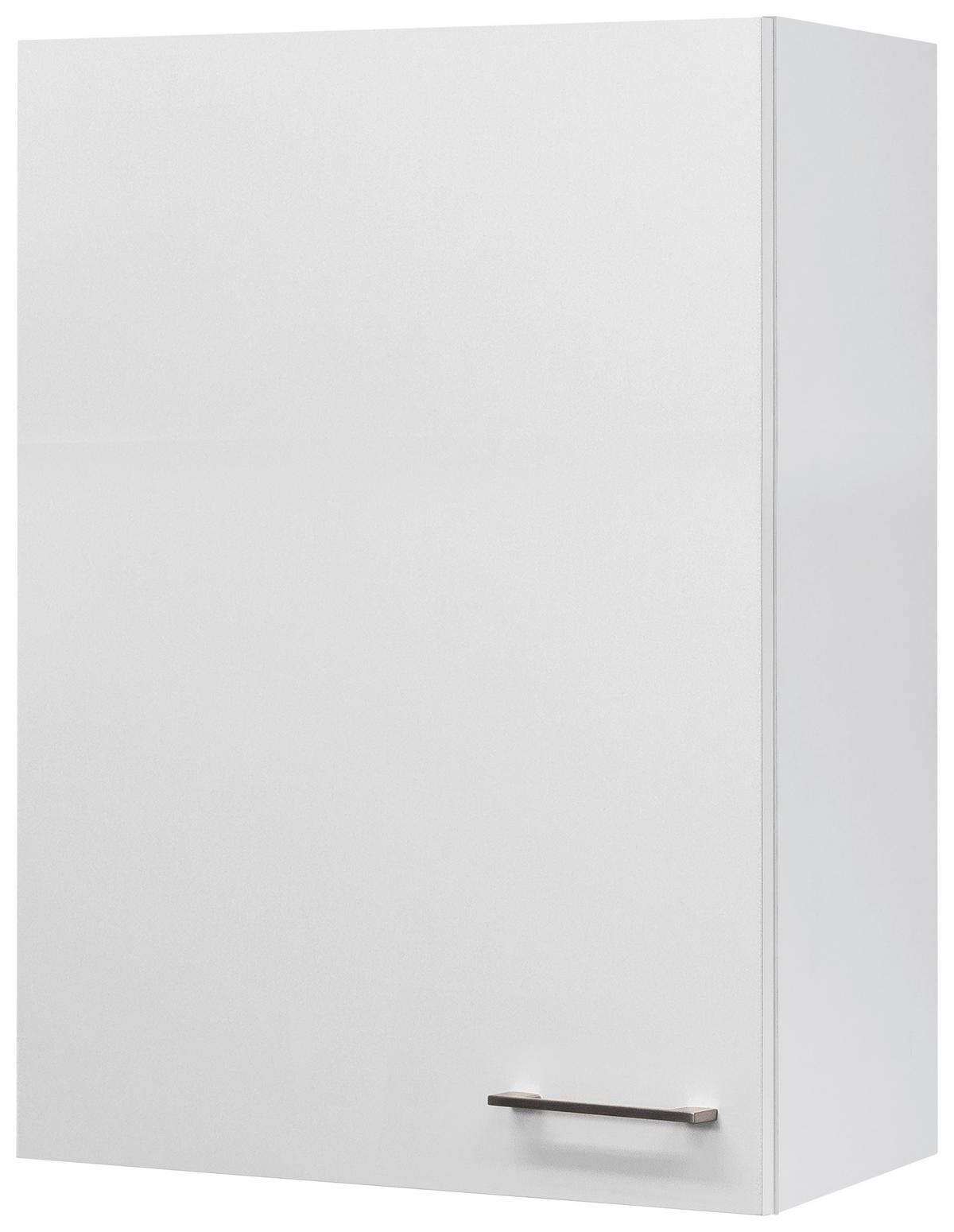 Horní kuchyňská skřiňka NEO - bílá/barvy nerez oceli, Moderní, kov/kompozitní dřevo (60/89/32cm) - FlexWell