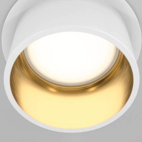 Aufbauleuchte Reif - Goldfarben/Weiß, Trend, Metall (6.8/5.5cm) - MAYTONI