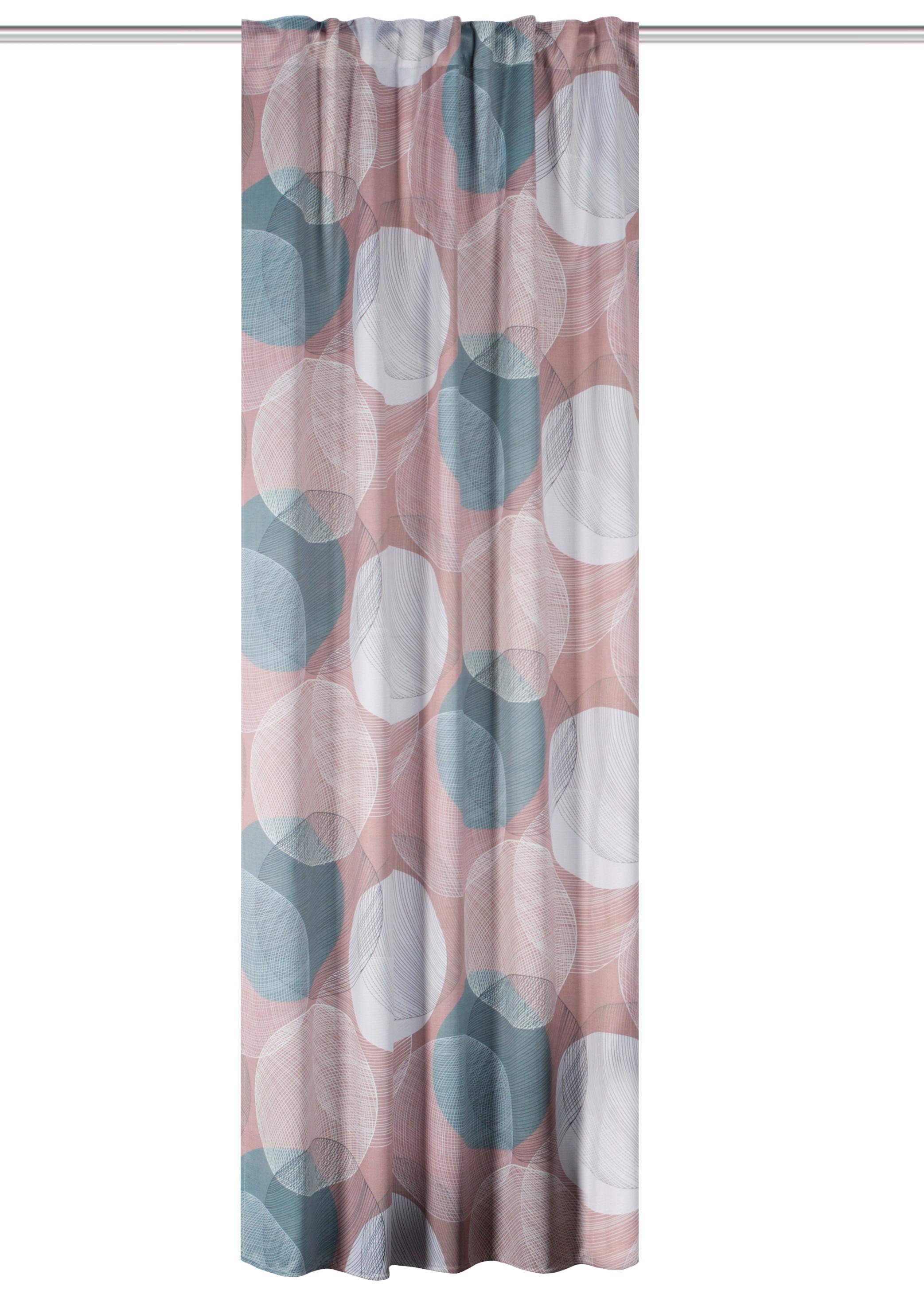 Fertigvorhang Millan - Rosa, Design, Textil (135/245cm)