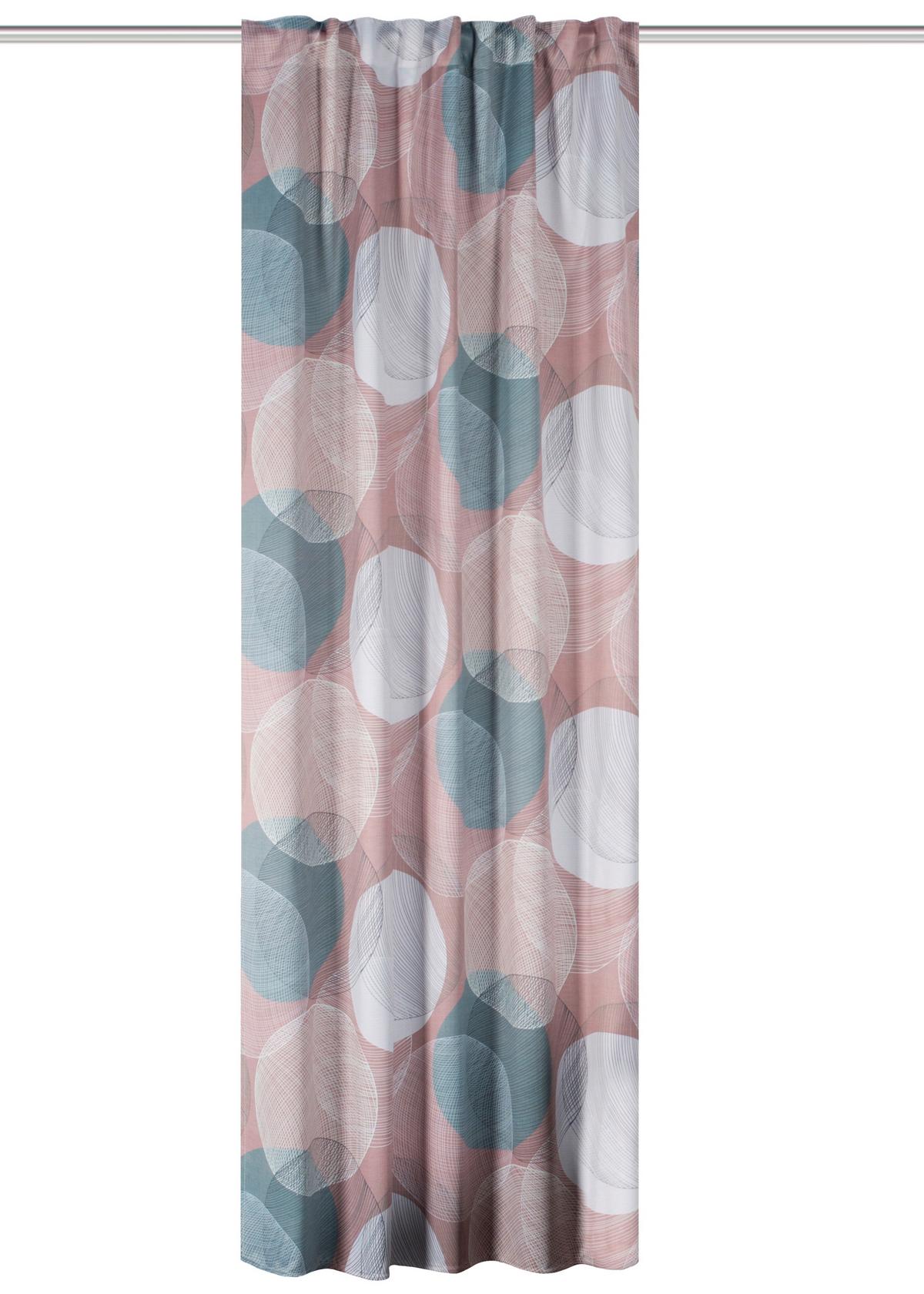 Fertigvorhang Millan - Rosa, Design, Textil (135/245cm)