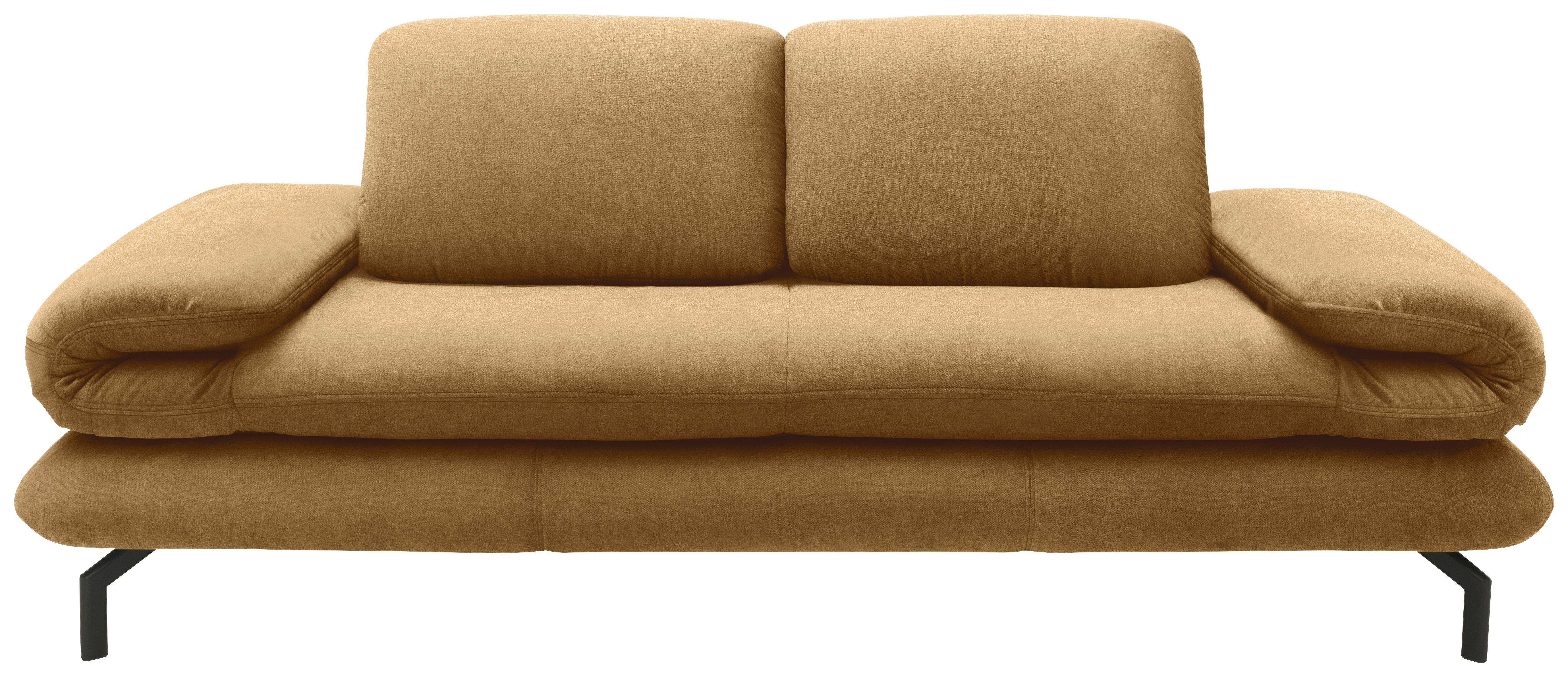 2-sitzer-sofa Messingfarben - Messingfarben/Schwarz, Design, Textil (204 (264)/83 (110)/98cm) - LOOKS by W.Joop