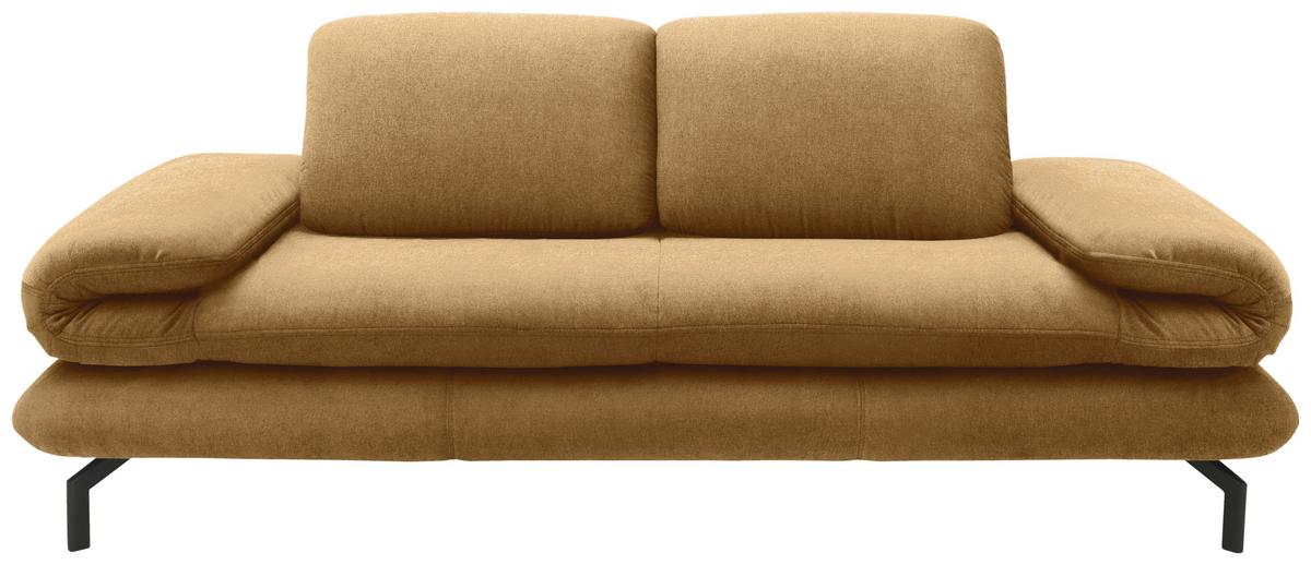 2-sitzer-sofa Messingfarben - Messingfarben/Schwarz, Design, Textil (204 (264)/83 (110)/98cm) - LOOKS by W.Joop