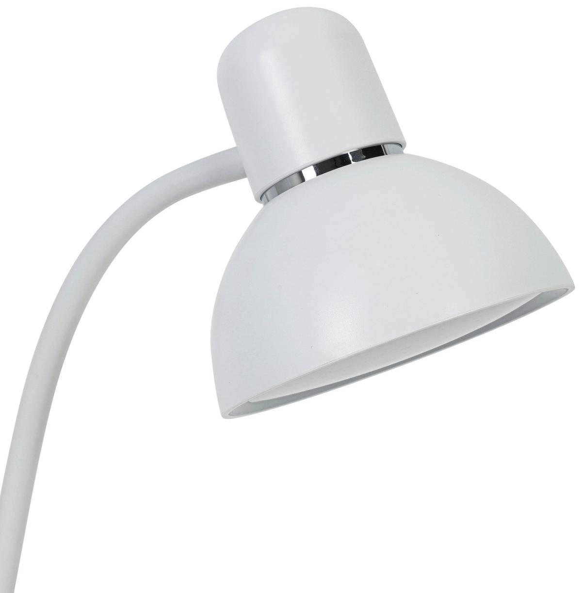 Led-schreibtischleuchte Luana - Chromfarben/Weiß, MODERN, Kunststoff (23,9/16,4/46,7cm) - Luca Bessoni