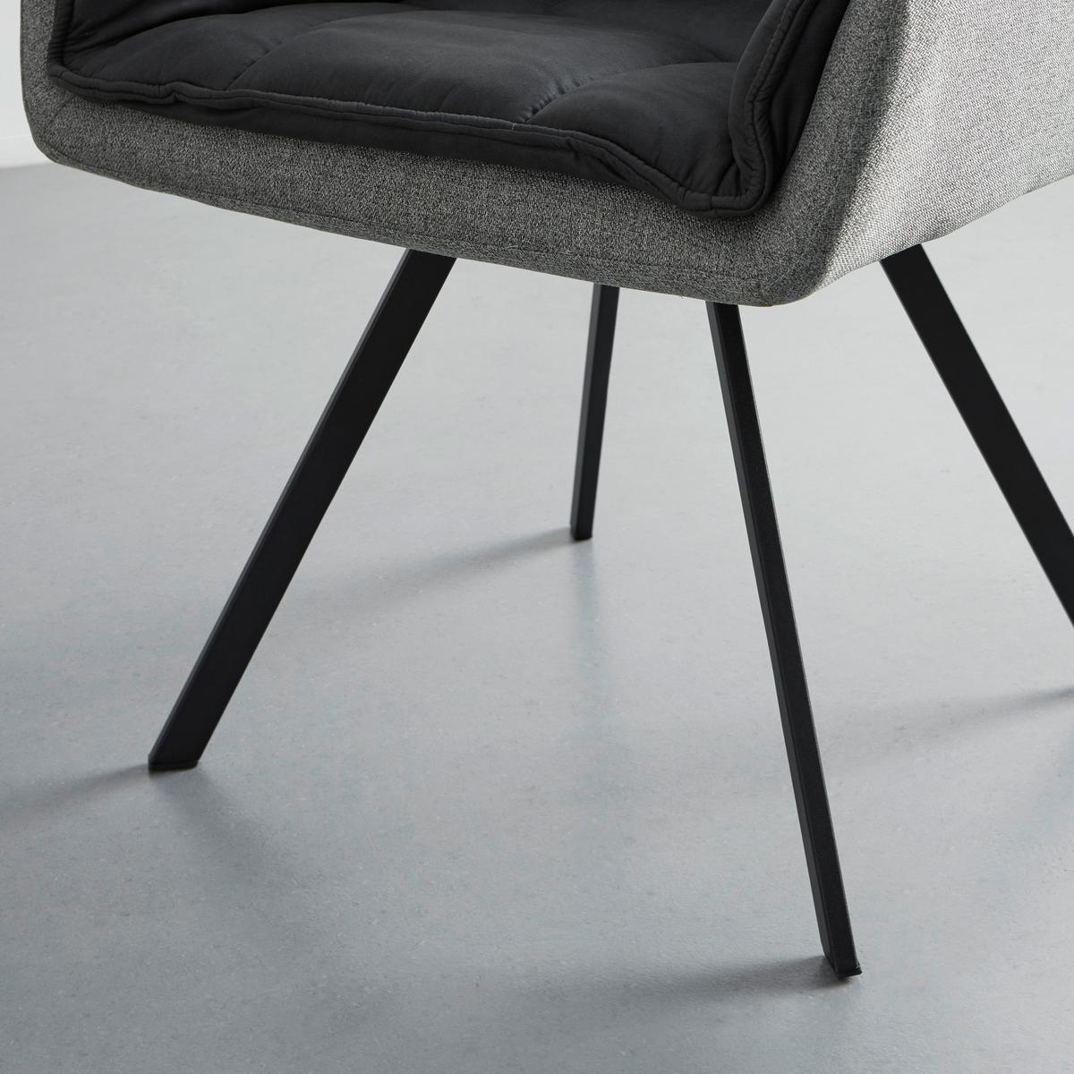 Jedálenská stolička BILLY - čierna/sivá, Modern, kov/drevo (62/85/62cm) - P & B