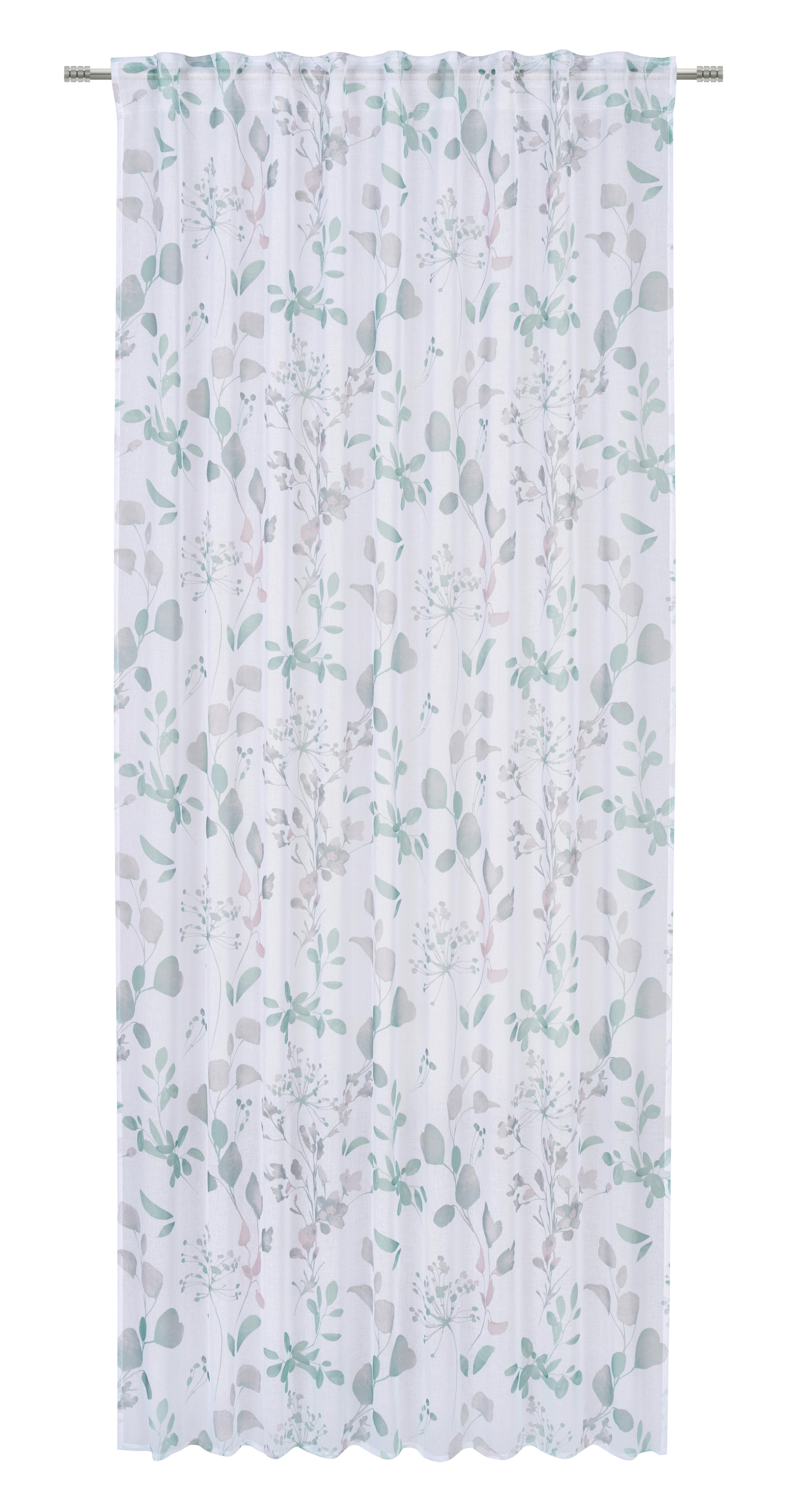HOTOVÝ ZÁVES OLIVIA - zelená, textil (140/245cm) - Mömax