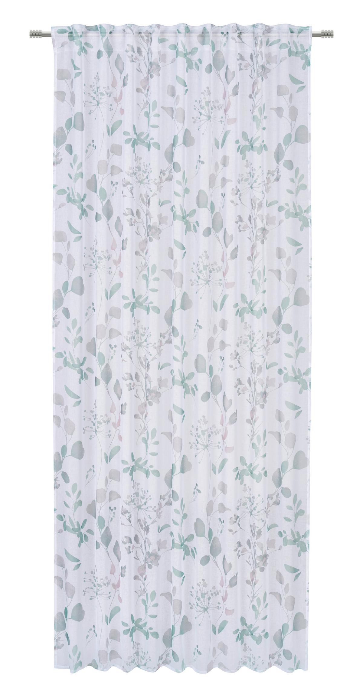 HOTOVÝ ZÁVES OLIVIA - zelená, textil (140/245cm) - Mömax