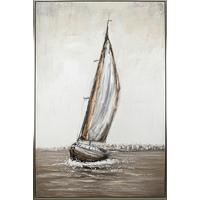 Obraz na plátně 80x120cm - barvy stříbra/vícebarevná, Moderní, kov/kompozitní dřevo (80/120/3,8cm) - Mömax
