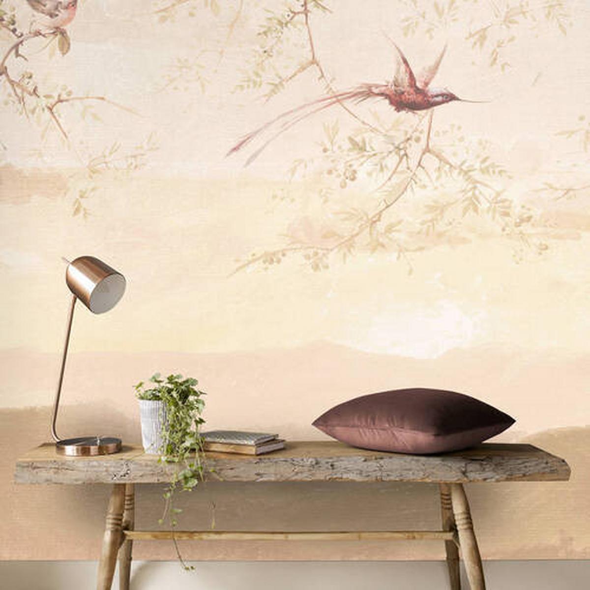 Fototapete 107348 - Taupe/Pink, Basics, Papier/Kunststoff (200/280cm)