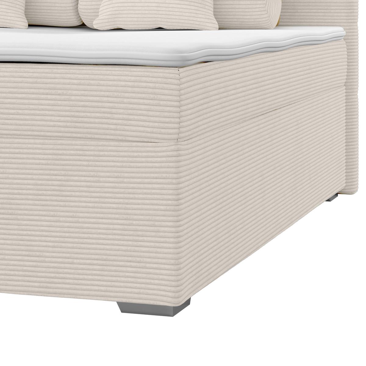 Kárpitozott Ágy Adria 160/200cm - Pezsgő, Konventionell, textil/fa (160/200cm)