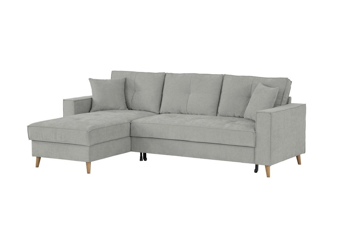 Ecksofa Bergen Dunkelgrau S: 257 Cm - Dunkelgrau, Design, Textil (257/159cm) - MID.YOU