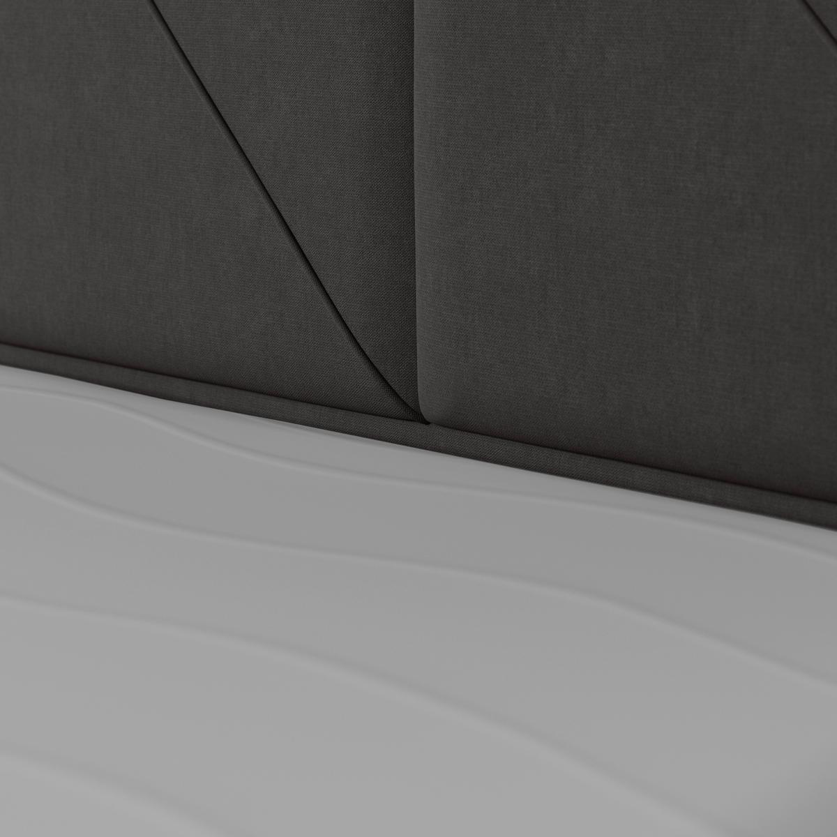 Boxspringbett Mit Bettkasten Oslo 180x200 Cm Anthrazit - Anthrazit/Schwarz, MODERN, Karton/Holzwerkstoff (180/200cm) - MID.YOU