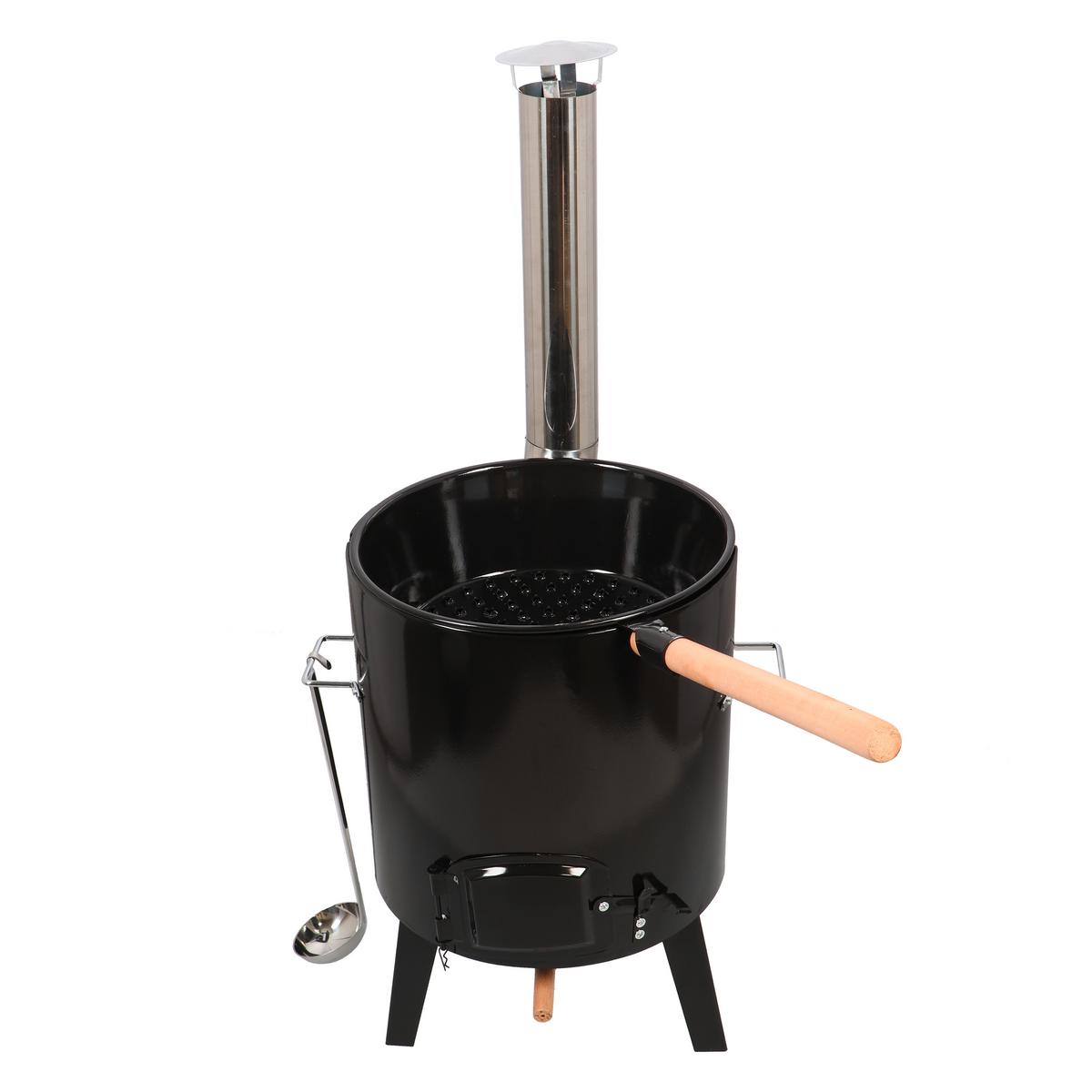 Dutch Oven Metall - Schwarz, LIFESTYLE, Metall (45,5/92/49,5cm)