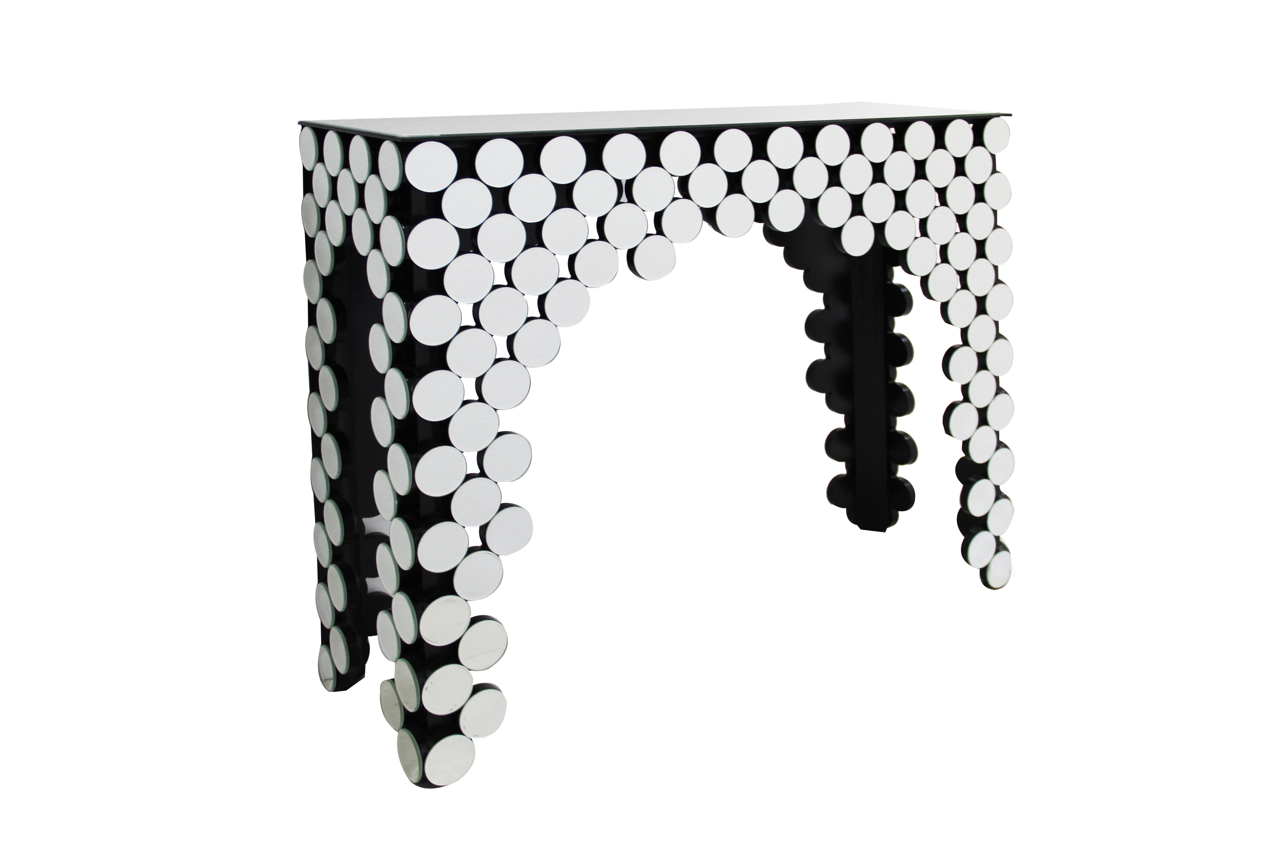 Konsolentisch Silebrfarben L: 111cm - Silberfarben, Design, Glas/Holzwerkstoff (111/35,5/92cm) - Livetastic