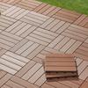 TERASOVÁ DLAŽDICE WILLI - hnědá, plast (30/2,2/30cm) - Mömax