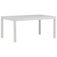 Gartentisch Marbella - Weiß, KONVENTIONELL, Metall (160/100/75cm) - Gardenson