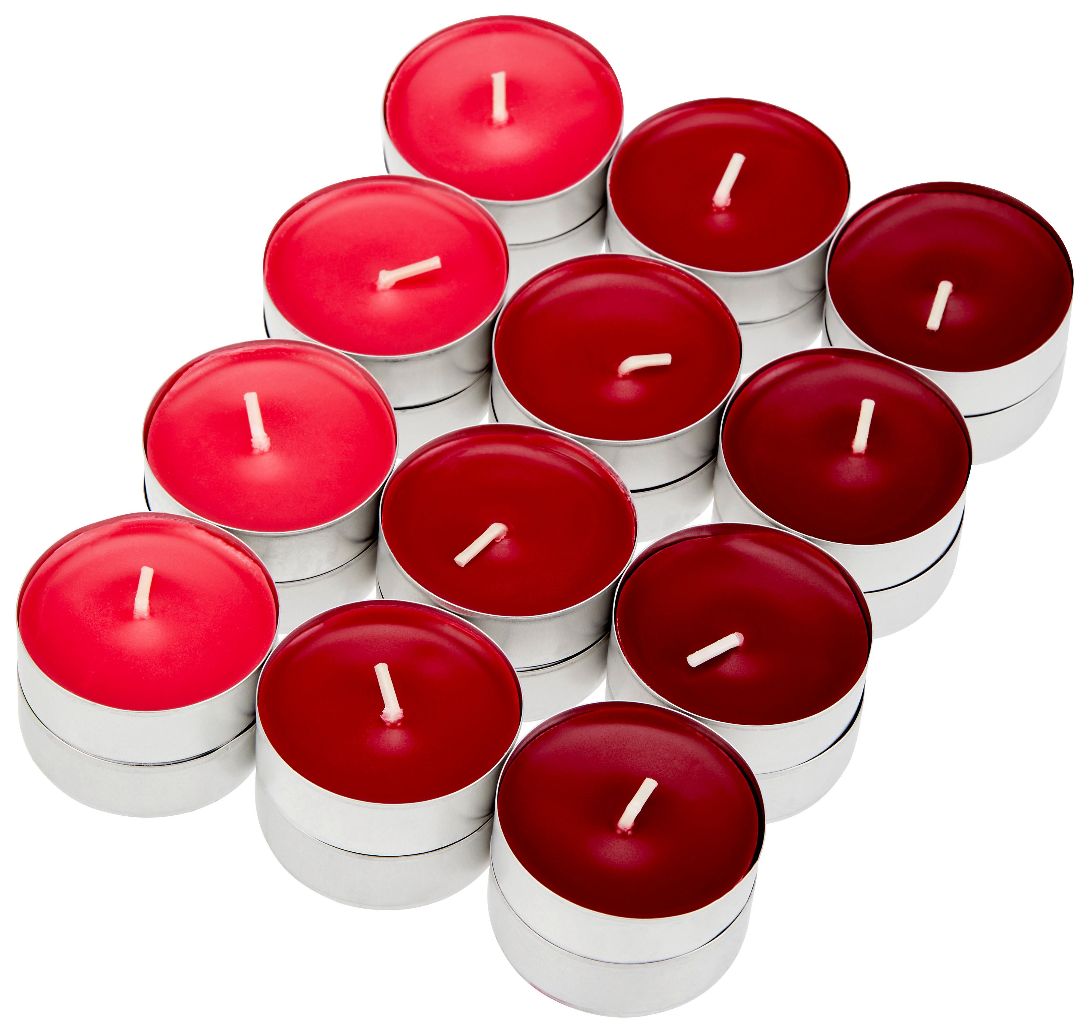 Teelicht Home Collection Beerenduft, 24 Stk. - Beere/Hellrot, Basics - Ondega