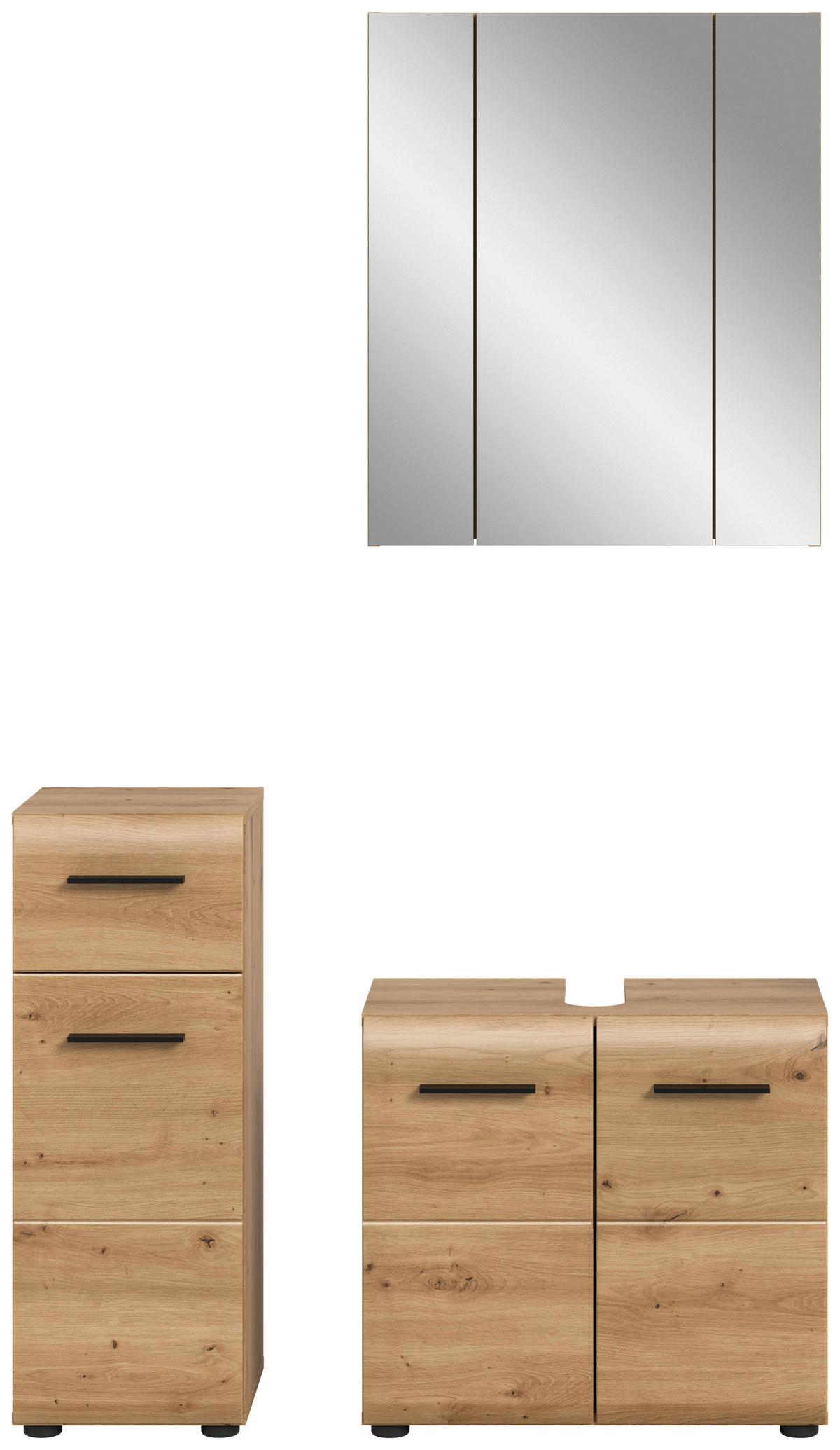 Badezimmer Ice Eiche Artisan Dekor B: 90cm - Eiche Artisan, Basics, Holzwerkstoff (90cm) - MID.YOU