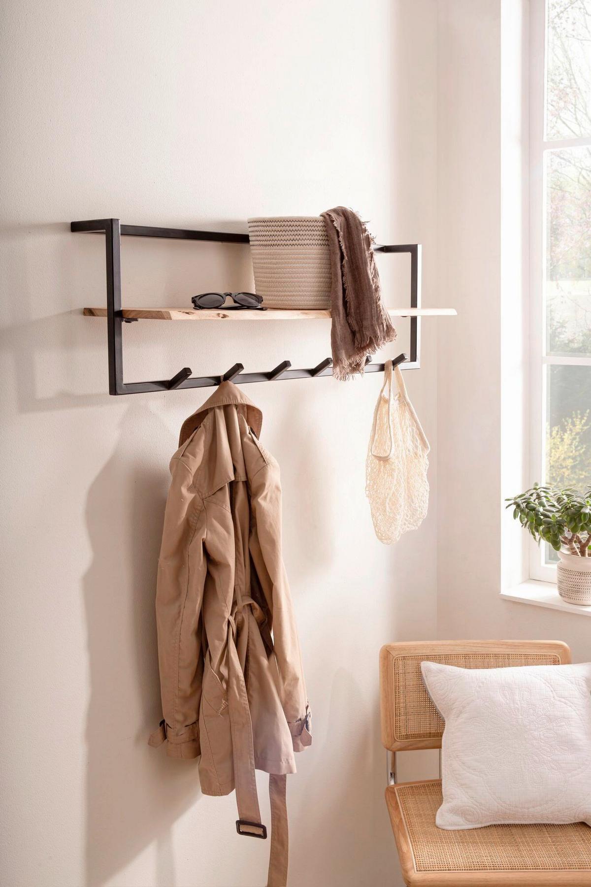 GARDEROBE Akaziefarben B: 100cm - Akaziefarben, Design, Holz (100/32/25cm) - Livetastic