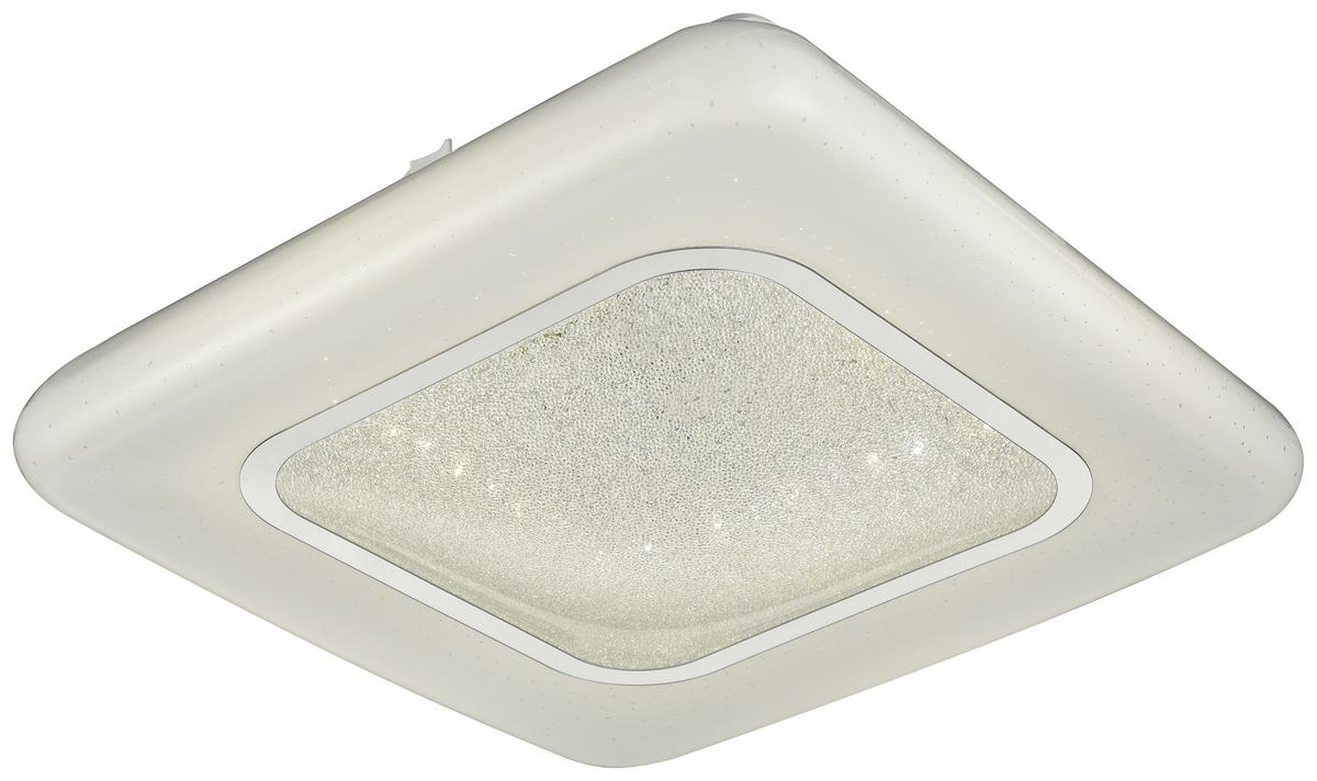 LED-Deckenleuchte Wilhelm L: 30 cm mit Kristalleffekt - MODERN, Kunststoff/Metall (30/8,5cm) - Luca Bessoni