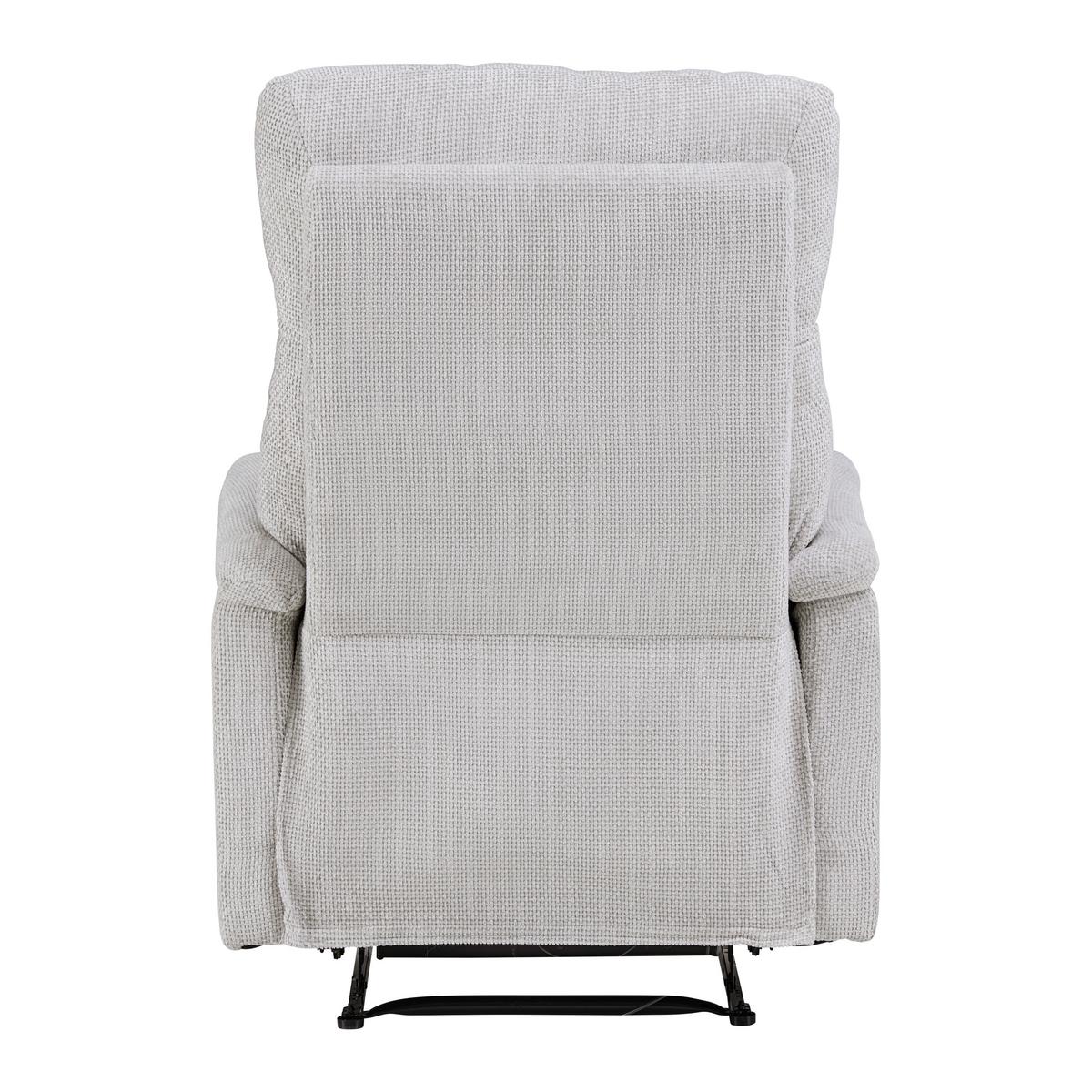 Relaxační křeslo JOHNSY, sv.šedá - černá/světle šedá, Moderní, kov/textil (75/106/91cm) - Mömax