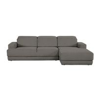 Ecksofa Frans Anthrazit S: 204 Cm - Anthrazit/Schwarz, Design, Textil (204/293cm) - MID.YOU