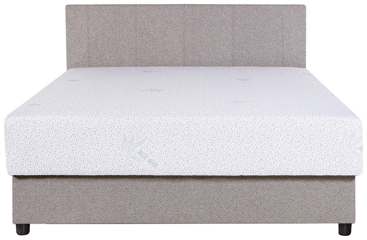 Kárpitozott Ágy Spina 140/200cm - szürkésbézs, Konventionell, faalapú anyag/textil (140/200cm)