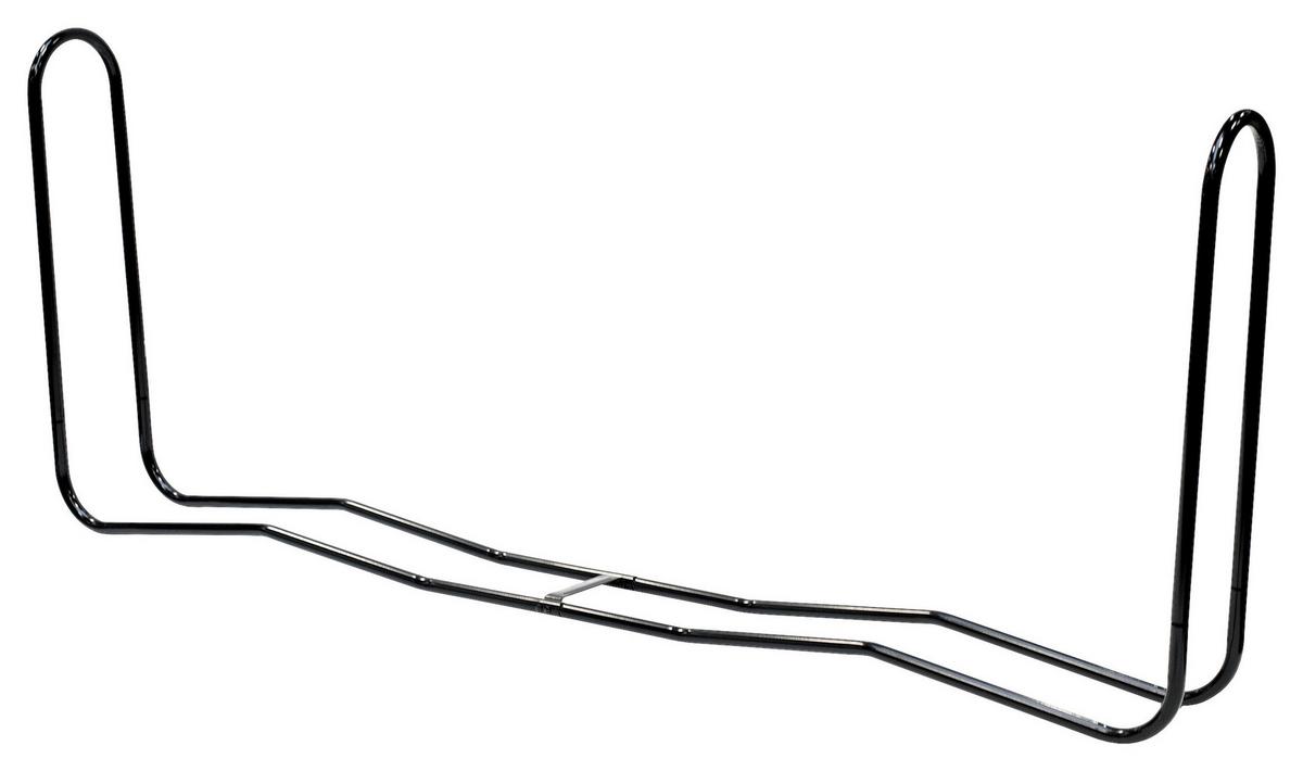Regál na drevo 244cm - čierna, Basics, kov (244/99/25cm)