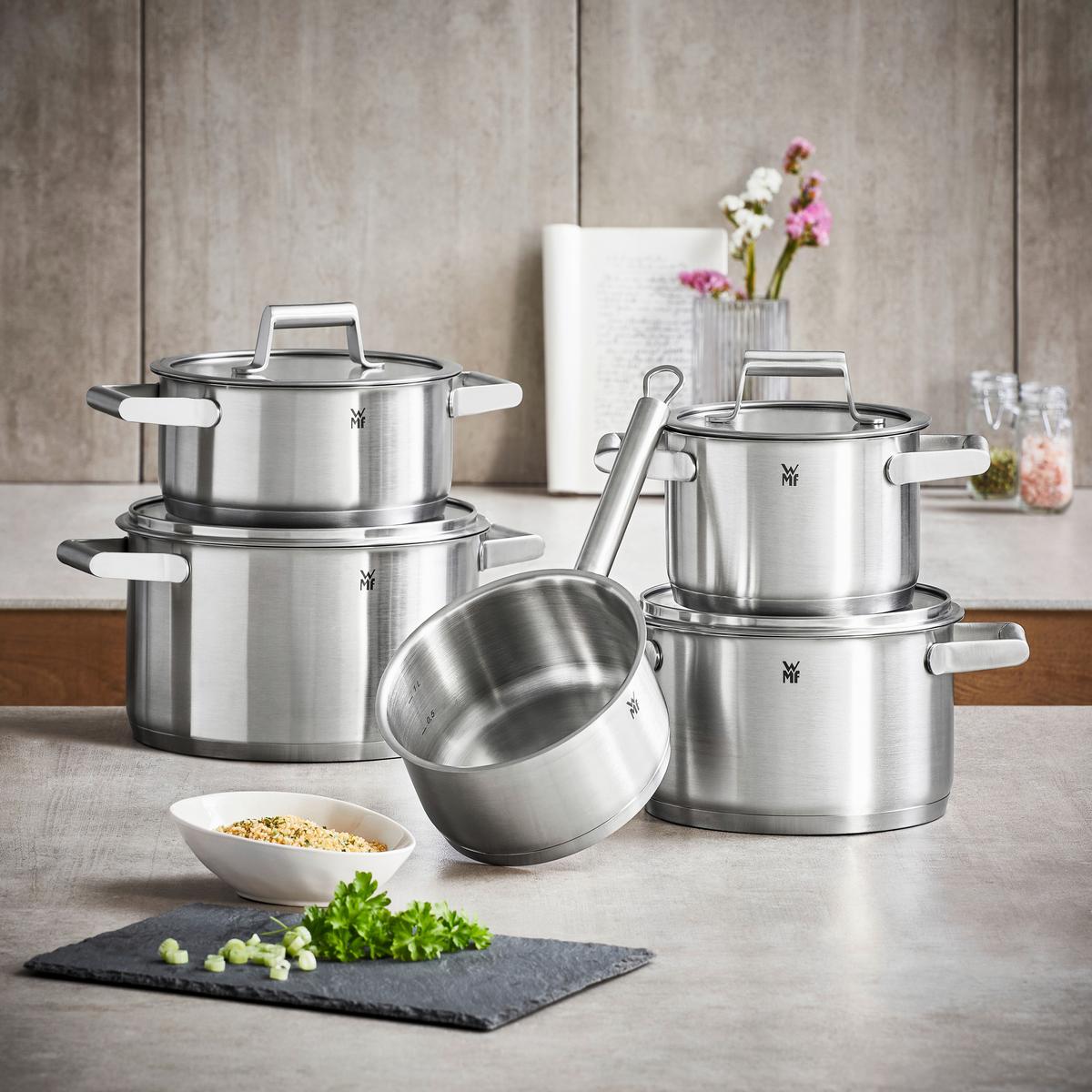 Kochtopfset WMF Comfort Line - Edelstahlfarben, Basics, Metall (29/53,1/23,2cm) - WMF