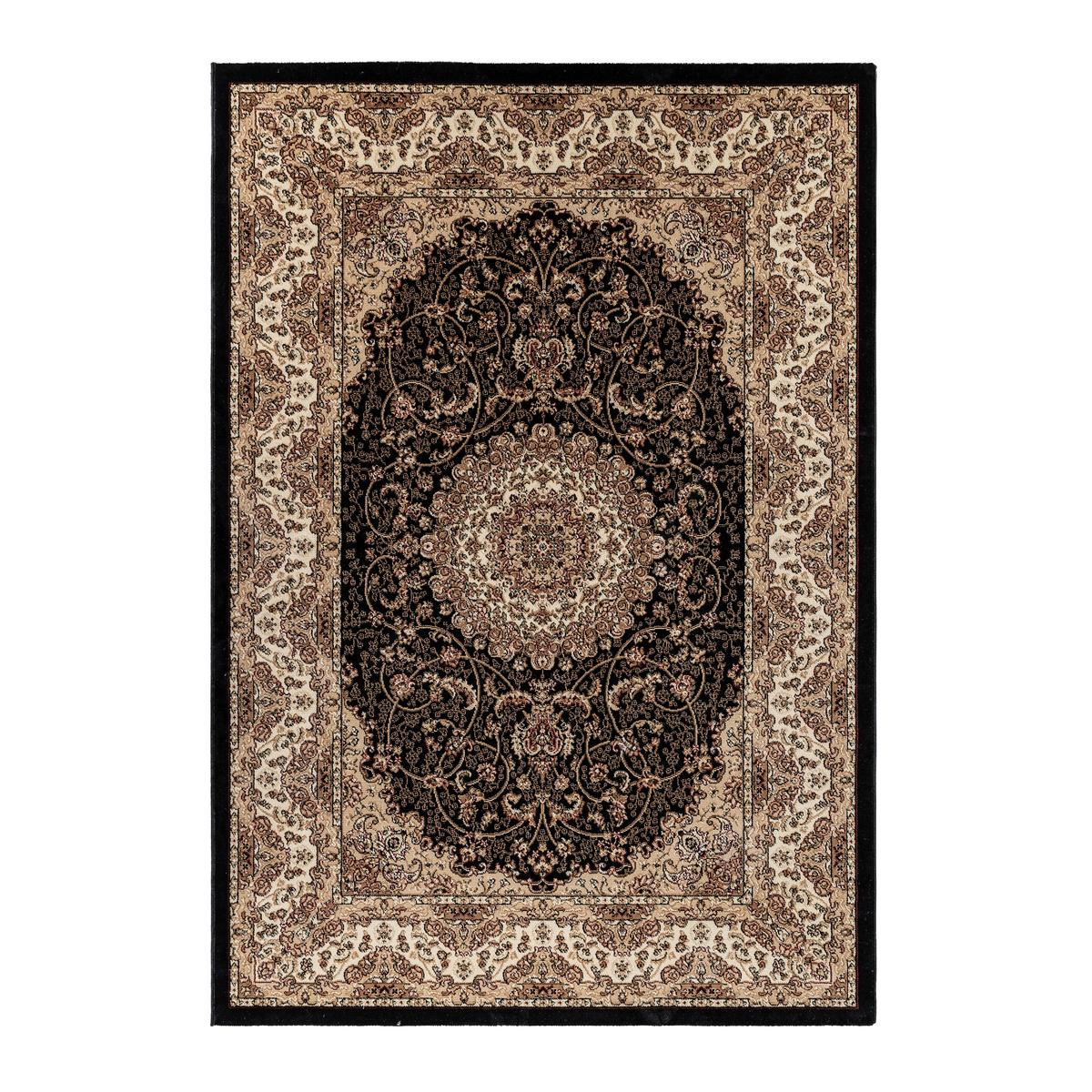 Webteppich Kashmir - Schwarz, Design, Textil (240/340cm)