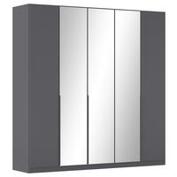 Drehtürenschrank Alabama Grau Metallic B: 226 Cm - Grau, MODERN, Holzwerkstoff (226/229/54cm) - Rauch Möbel