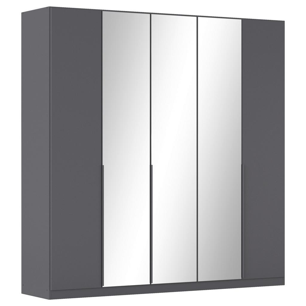 Drehtürenschrank Alabama Grau Metallic B: 226 Cm