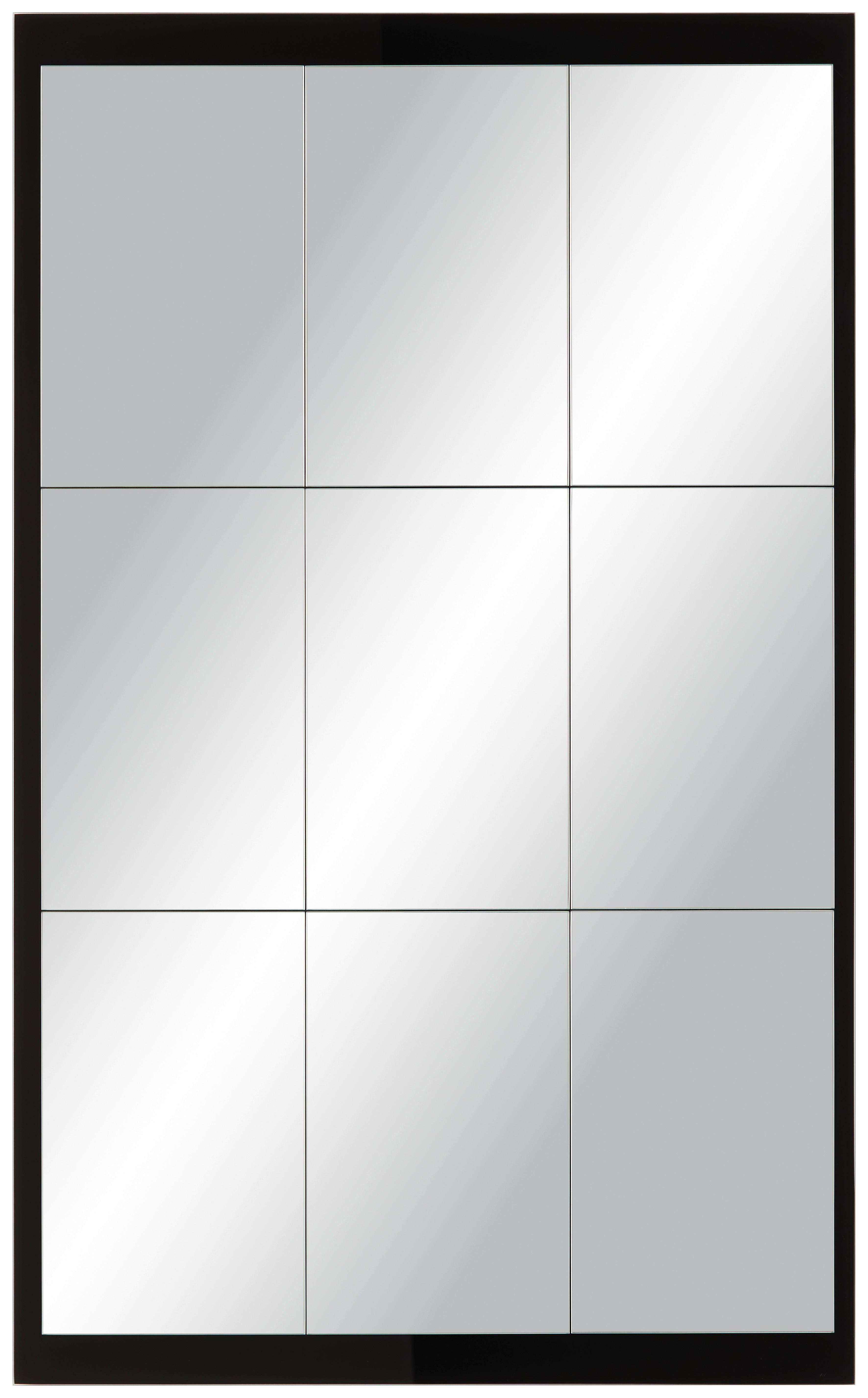 Nástěnné Zrcadlo Industrial I -Exklusiv- - černá, Moderní, sklo (64/104cm) - Modern Living