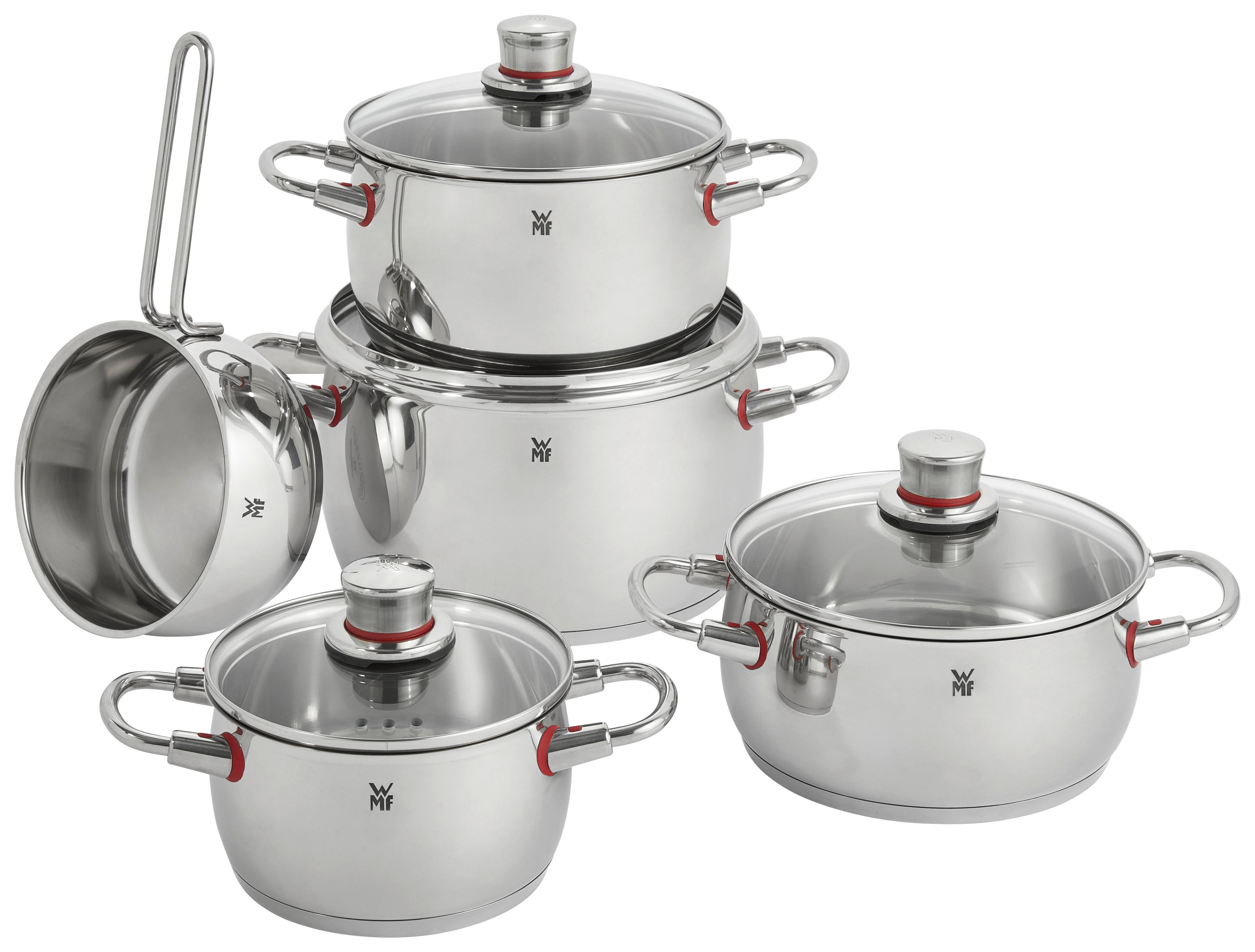 Kochtopfset WMF Quality One - Edelstahlfarben, Basics, Metall - WMF