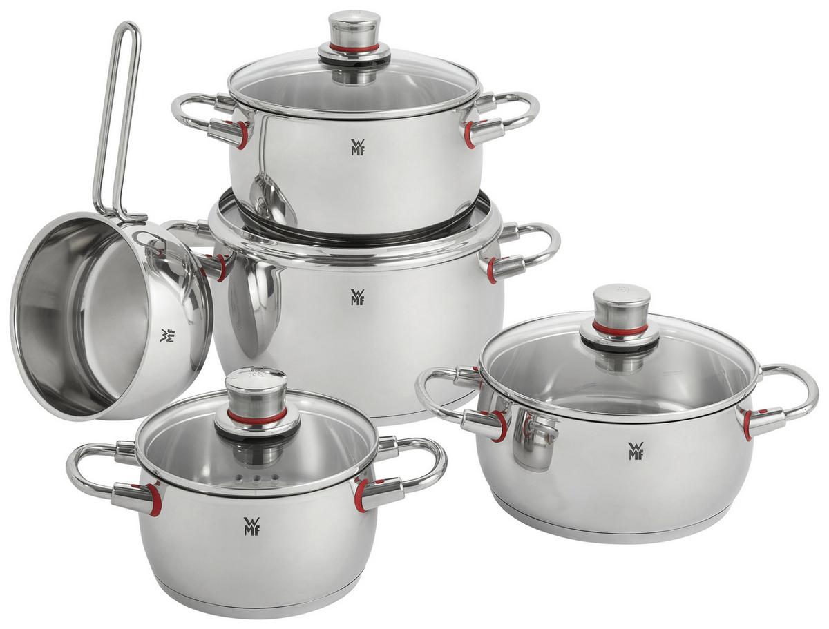 Kochtopfset WMF Quality One - Edelstahlfarben, Basics, Metall - WMF