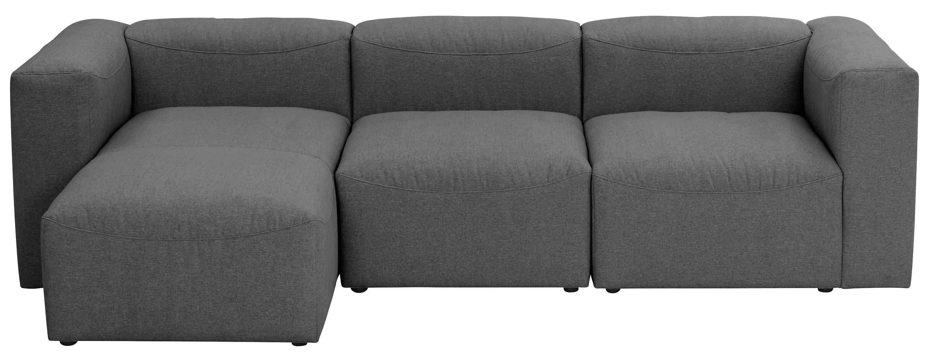 Ecksofa Lena Anthrazit Flachgewebe - Anthrazit, Design, Textil (160/275cm) - Max Winzer