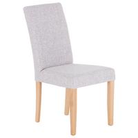 Esszimmerstuhl John Naturfarben Gepolstert - Beige/Naturfarben, KONVENTIONELL, Holzwerkstoff/Textil (43,5/94/59cm)
