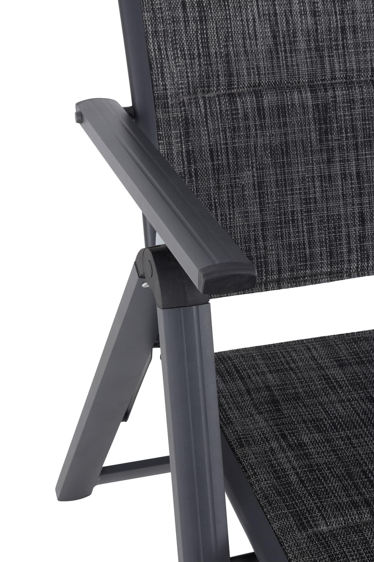 Napozóágy Verena - sötétszürke/szürke, Design, textil/fém (70/103/146cm) - Luca Bessoni