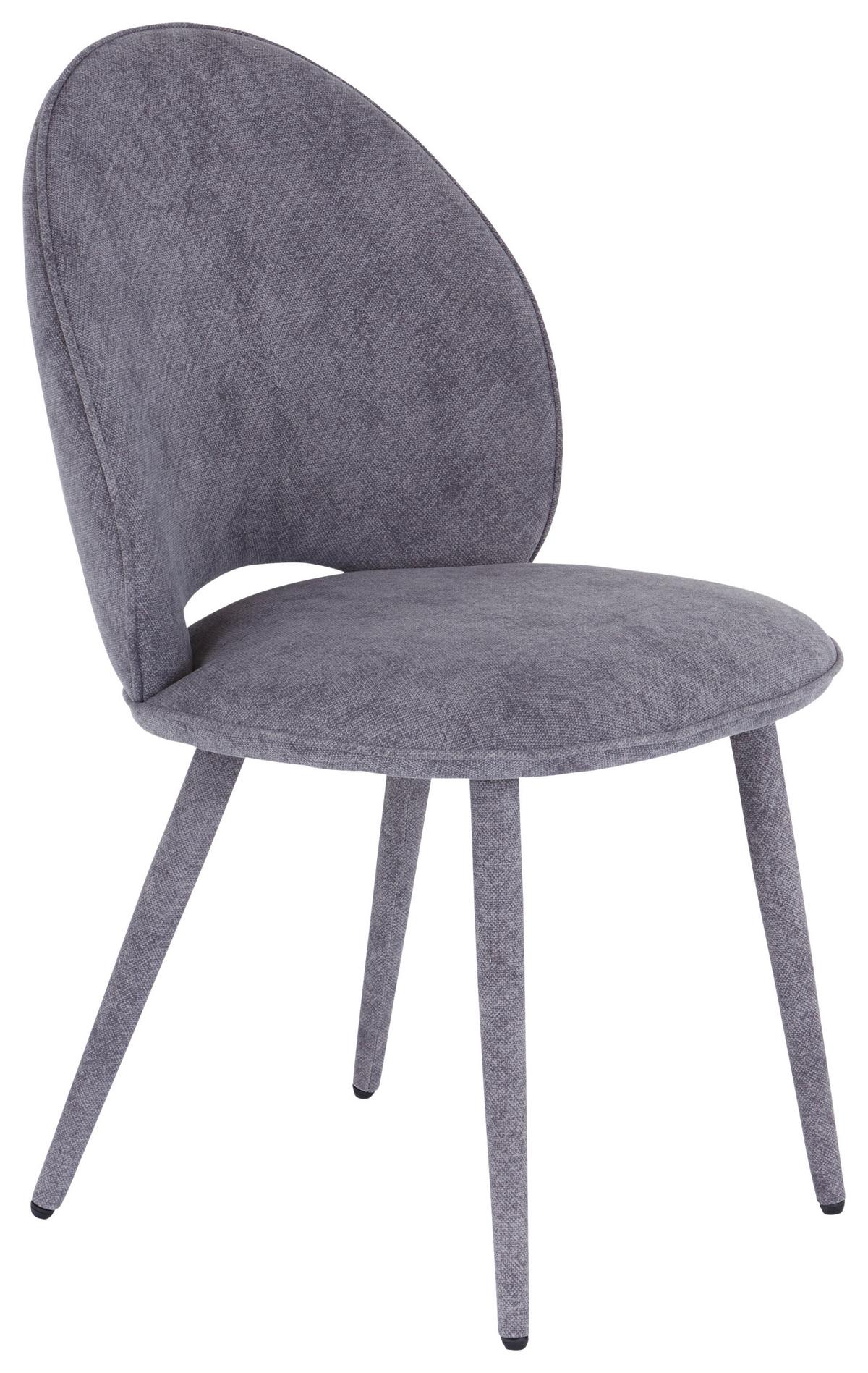 Stuhl Lavik - Grau, MODERN, Holz/Textil (50/87/58,5cm) - Livetastic