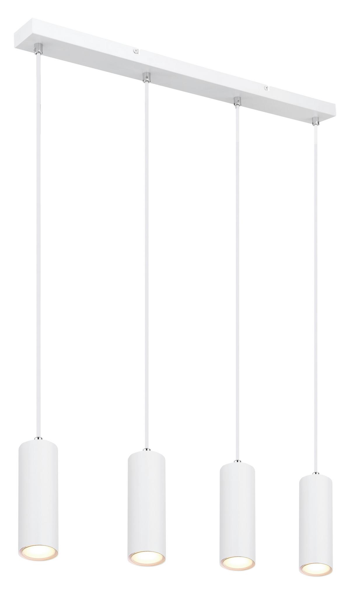 Függőlámpa 57911-4hw - fehér, Design, fém (65/6/120cm) - Globo