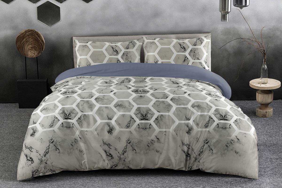 BETTWÄSCHE AVENTURA 125-AT GRAU 140X200 - Grau, Basics, Textil (140/200cm) - Kayoom